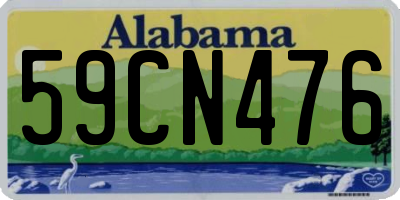 AL license plate 59CN476