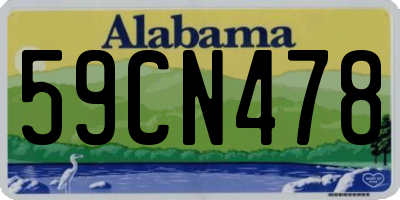 AL license plate 59CN478