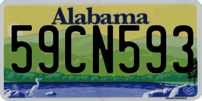 AL license plate 59CN593