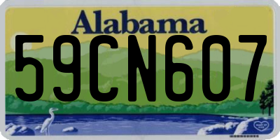 AL license plate 59CN607
