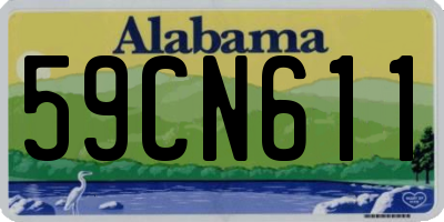 AL license plate 59CN611