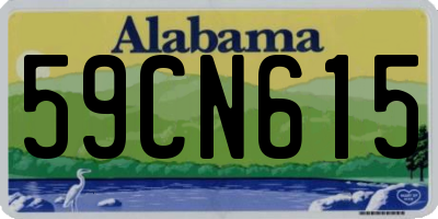AL license plate 59CN615