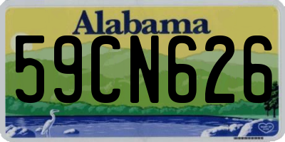 AL license plate 59CN626