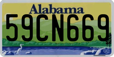 AL license plate 59CN669