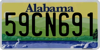 AL license plate 59CN691