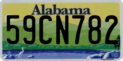AL license plate 59CN782