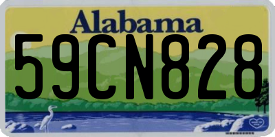 AL license plate 59CN828
