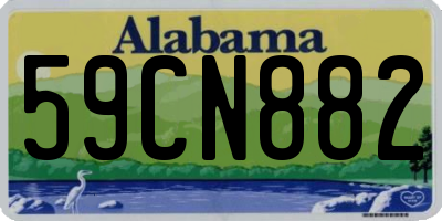 AL license plate 59CN882
