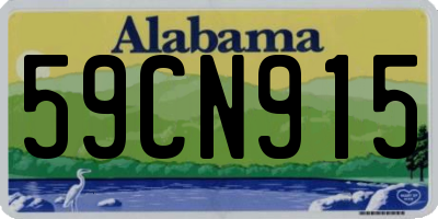 AL license plate 59CN915