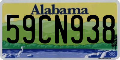 AL license plate 59CN938