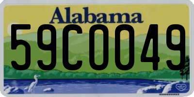 AL license plate 59CO049