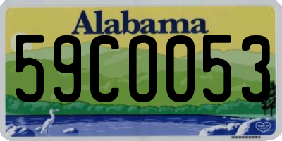 AL license plate 59CO053