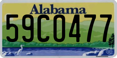 AL license plate 59CO477