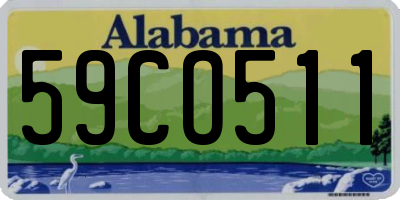 AL license plate 59CO511