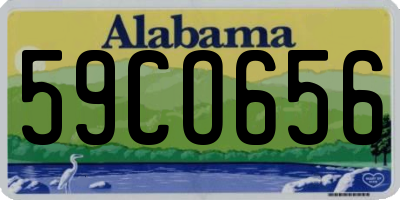 AL license plate 59CO656