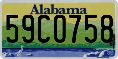 AL license plate 59CO758