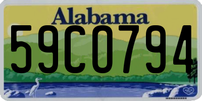 AL license plate 59CO794