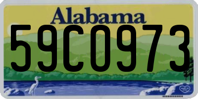 AL license plate 59CO973