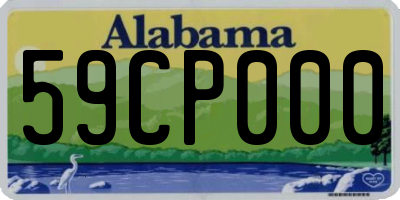 AL license plate 59CP000