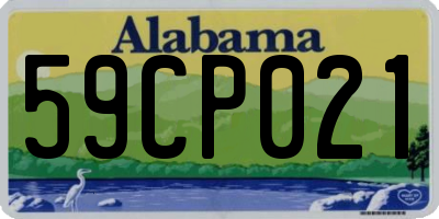 AL license plate 59CP021