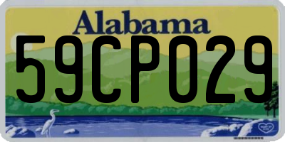 AL license plate 59CP029