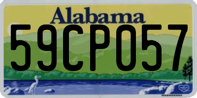AL license plate 59CP057