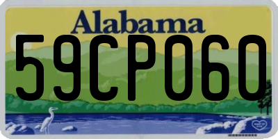AL license plate 59CP060