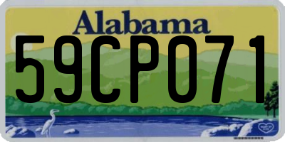 AL license plate 59CP071