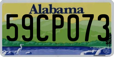 AL license plate 59CP073