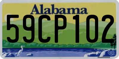 AL license plate 59CP102