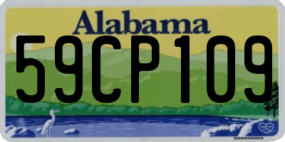 AL license plate 59CP109