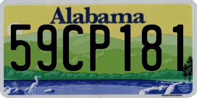 AL license plate 59CP181