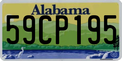 AL license plate 59CP195