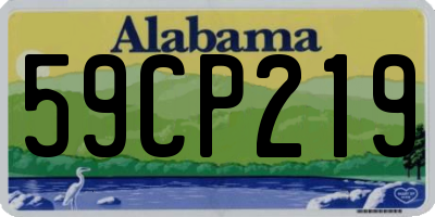 AL license plate 59CP219