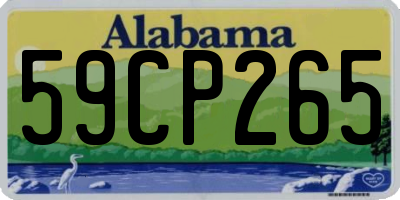 AL license plate 59CP265