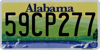 AL license plate 59CP277