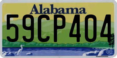AL license plate 59CP404