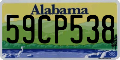 AL license plate 59CP538