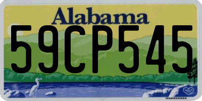 AL license plate 59CP545