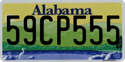 AL license plate 59CP555