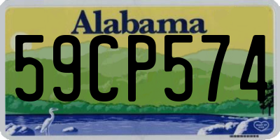 AL license plate 59CP574