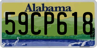 AL license plate 59CP618