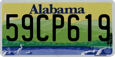 AL license plate 59CP619