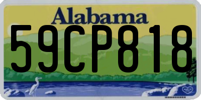 AL license plate 59CP818