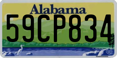 AL license plate 59CP834