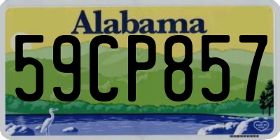 AL license plate 59CP857