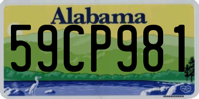 AL license plate 59CP981