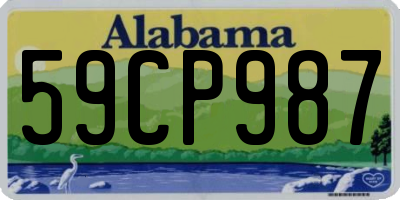 AL license plate 59CP987