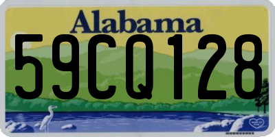 AL license plate 59CQ128