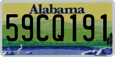 AL license plate 59CQ191